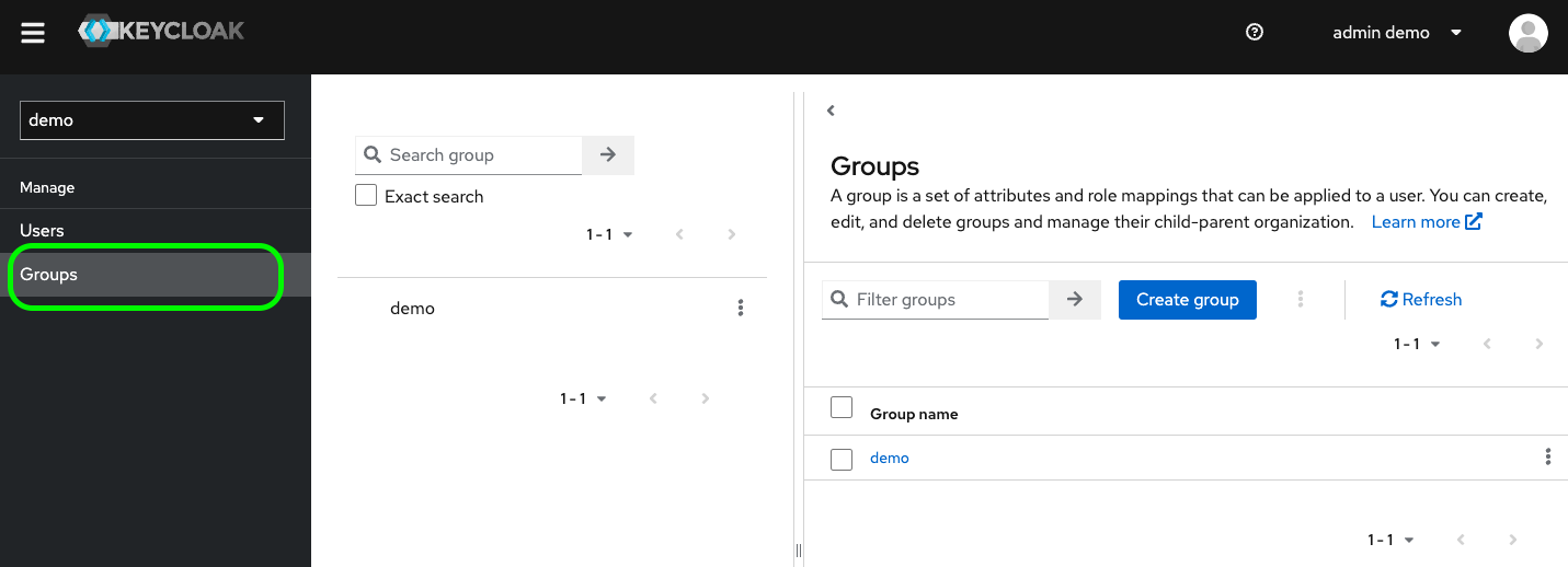 View groups